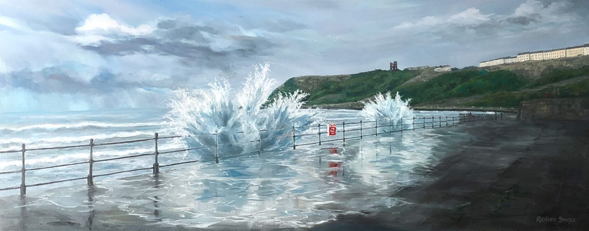 Scarborough Waves Art by Richard Stuttle