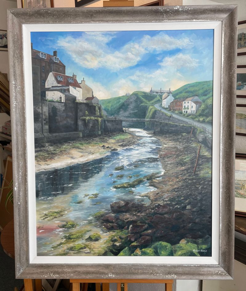 Staithes commissioned painting by Richard Stuttle